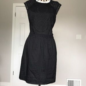 ✈️Ann Taylor Cotton Eyelet Embroidery Boho Coastal Relax Tired Whimsgoth Tunic